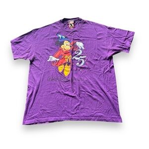 Disney Purple Vintage Mickey Mouse Short Sleeve Tee